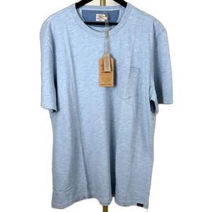 Faherty Men's Indigo Dyed Pocket T-Shirt Blue XXL NWT